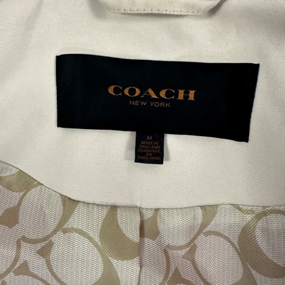 Coach Colorblock WM Peacoat Khaki, Red, Black with Button Detail on Shoulder - Picture 8 of 10